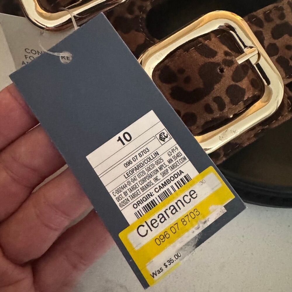 Universal Thread Collin Slide Sandal Leopard Prin… - image 6